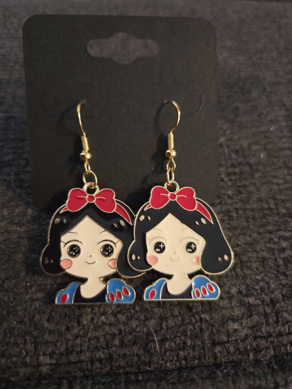 Disney Princess Snow White Handmade Dangle Earrings